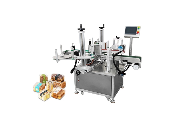 食品盒雙轉角貼標機