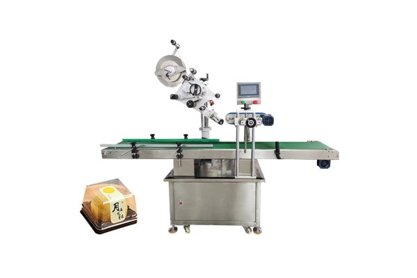 食品盒單轉角貼標機